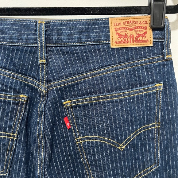 Levi's Low Pro Pinstripe Straight Leg Mid Rise Jean - 27W 30L - IRR - Read Desc! - Picture 7 of 7
